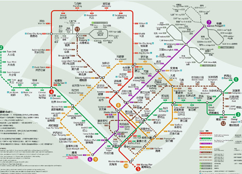 Singapore MRT map